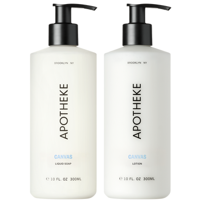APOTHEKE Canvas Liquid Soap and Lotion Set