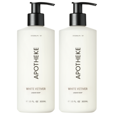 APOTHEKE White Vetiver Liquid Soap Set