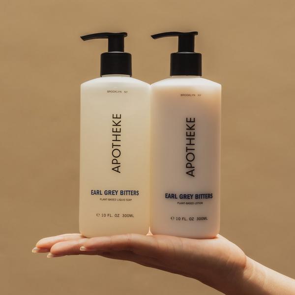 APOTHEKE Earl Grey Bitters Liquid Soap and Lotion Set #8