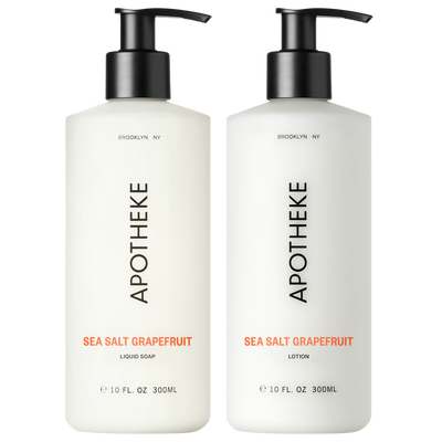 APOTHEKE Sea Salt Grapefruit Liquid Soap and Lotion Set