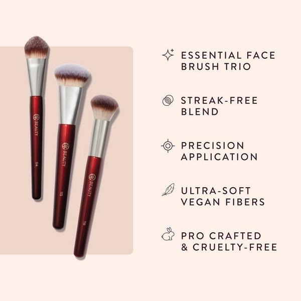 BK Beauty Core Complexion Trio Brush Set #3