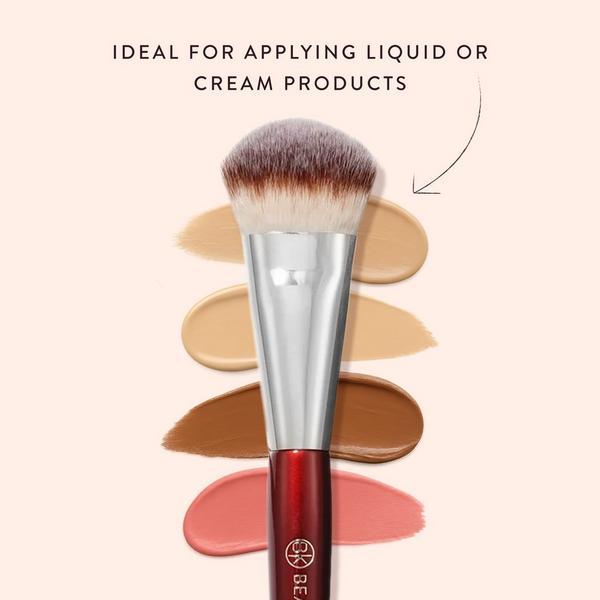 BK Beauty 109 Mini Contoured Foundation Brush #3