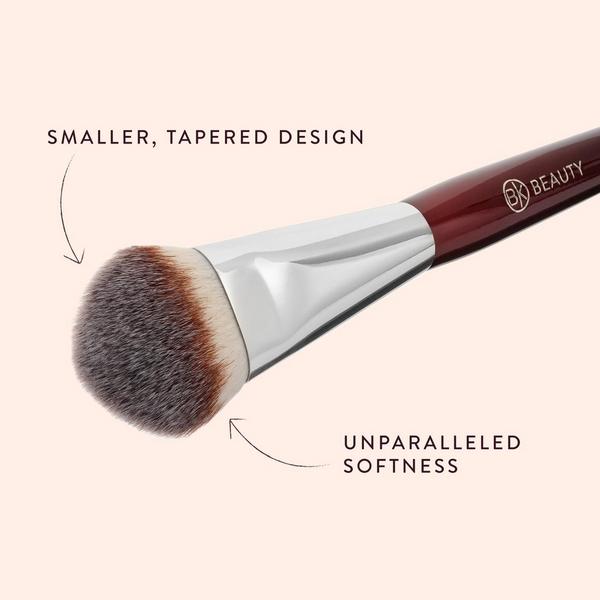 BK Beauty 109 Mini Contoured Foundation Brush #4