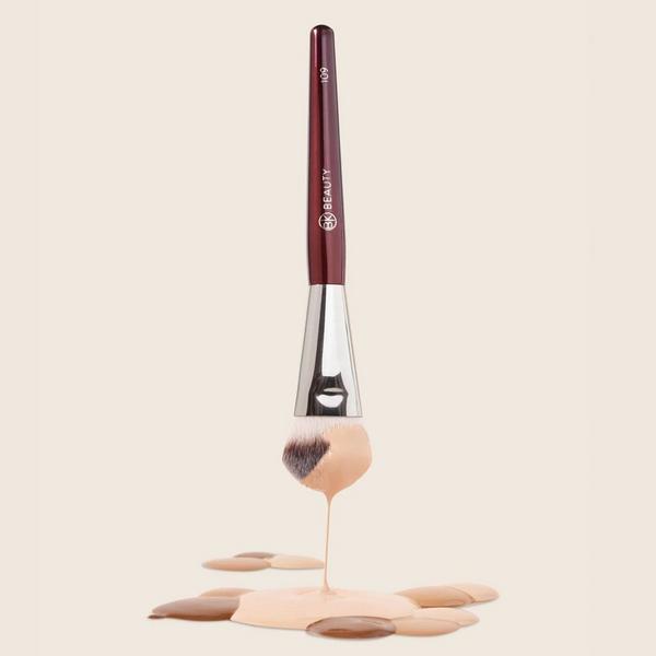 BK Beauty 109 Mini Contoured Foundation Brush #5