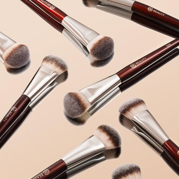 BK Beauty 109 Mini Contoured Foundation Brush #6