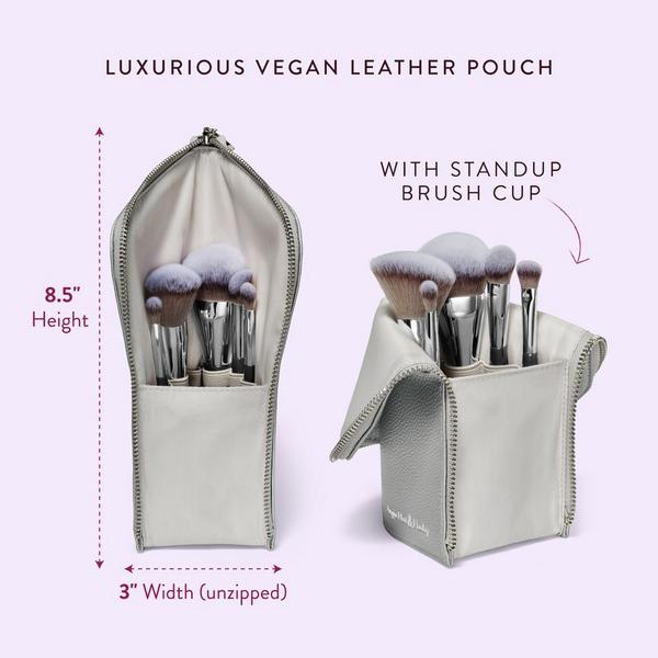 BK Beauty Angie Hot & Flashy Travel Brush Set with Faux Leather Pouch #5