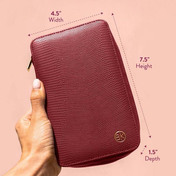 BK Beauty Travel Brush Set with Faux Leather Pouch #6