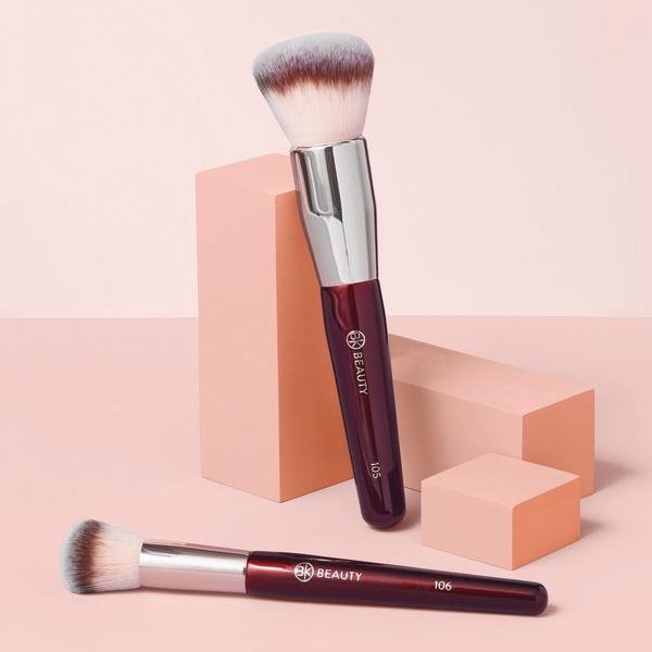 BK Beauty Large Buffer & Round Foundation Brush Set #2