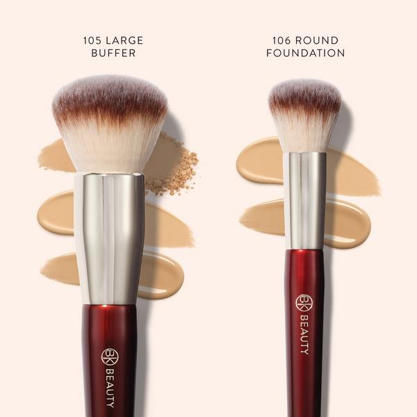 BK Beauty Large Buffer & Round Foundation Brush Set #4