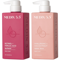 Firm + Hydrate Duo | Retinol + Ferulic Acid Body Cream, Hyaluronic Acid + Cica Body Cream
