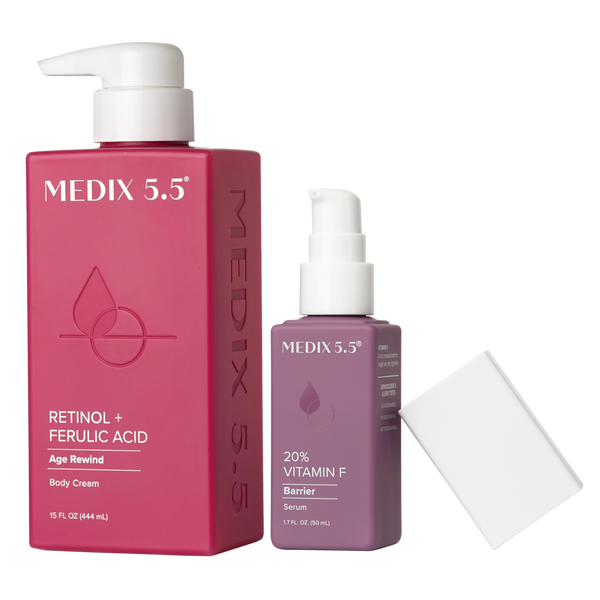 Medix 5.5 Support + Firm Duo | Retinol + Ferulic Acid Body Cream, 20% Vitamin F Serum #1