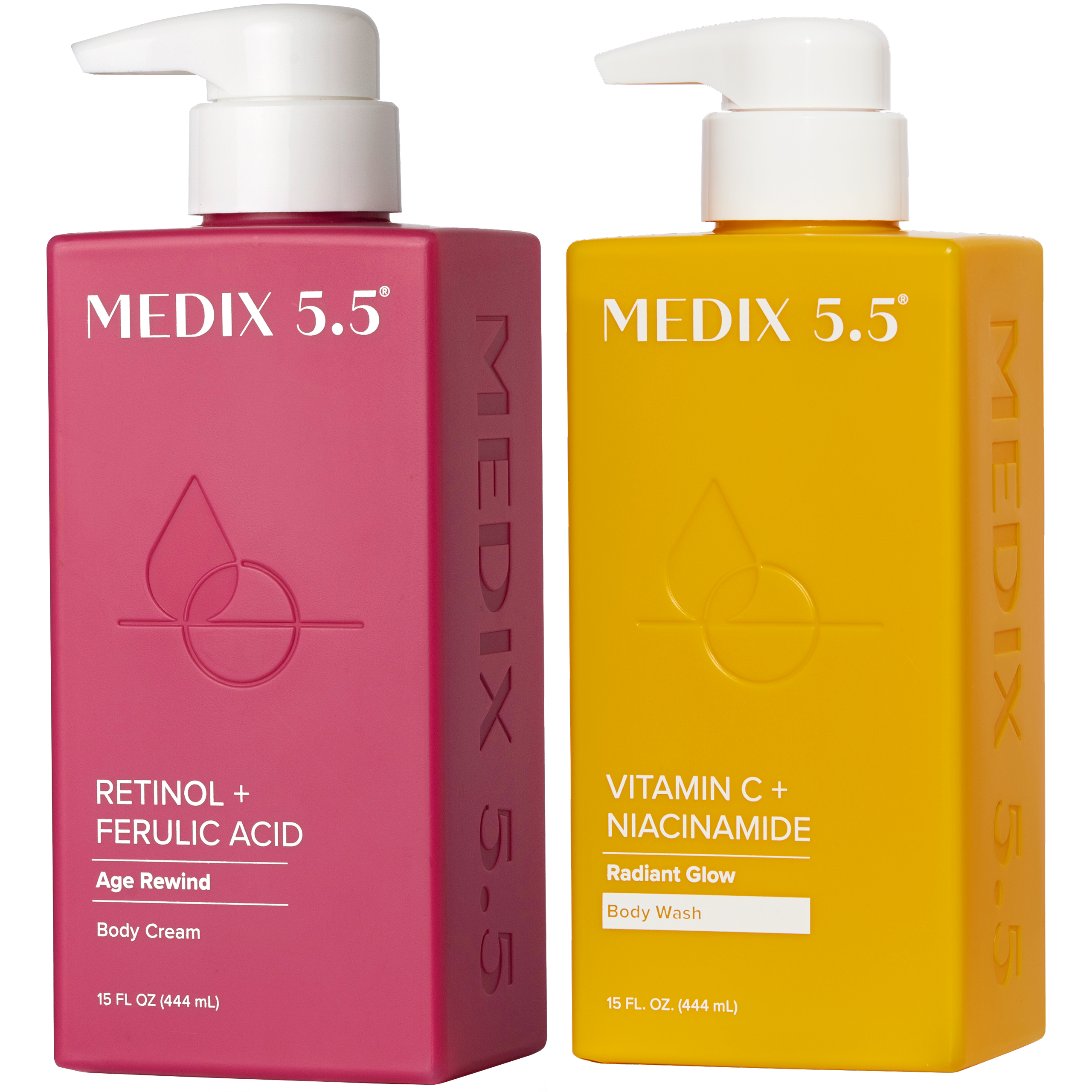 Medix 5.5 Firm + Glow Duo | Retinol + Ferulic Acid Body Cream, Vitamin C + Niacinamide Body Wash #1