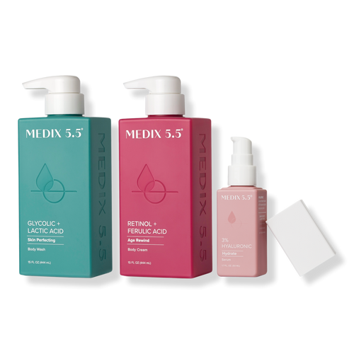 Medix 5.5 - Smooth + Hydrate Trio | Glycolic Body Wash, Retinol