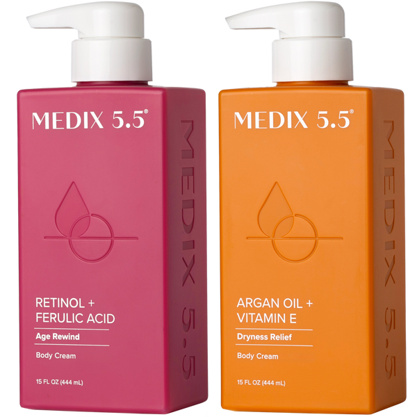 Medix 5.5 Firm + Replenish Duo | Retinol + Ferulic Acid Body Cream, Argan Oil + Vitamin E Body Cream #1