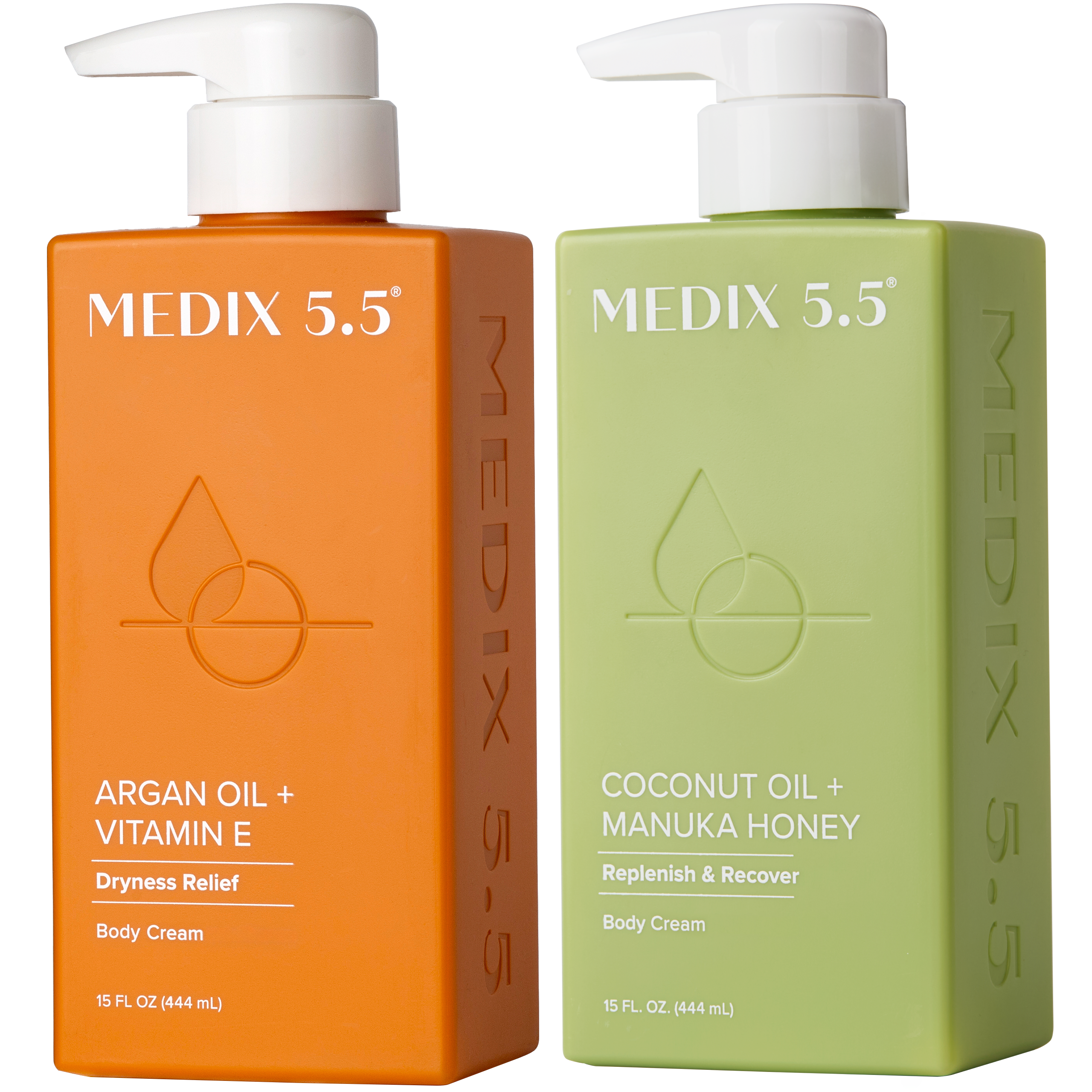 Medix 5.5 Nourish + Renew Duo | Coconut Oil + Manuka Honey Body Cream, Argan Oil Body Cream #1