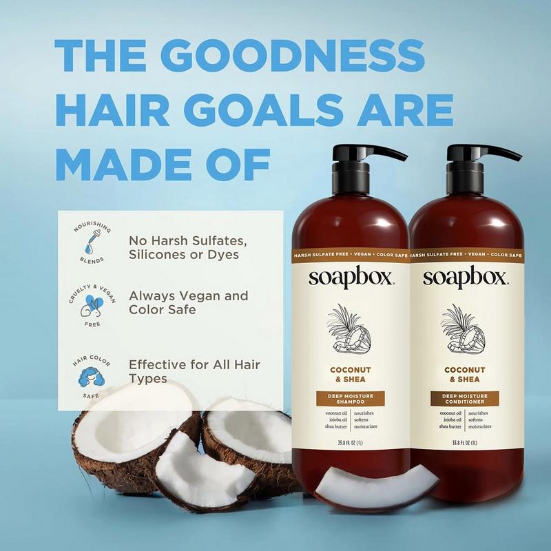 Soapbox - 33.8 oz Coconut & Shea Deep Moisture Shampoo | Ulta Beauty