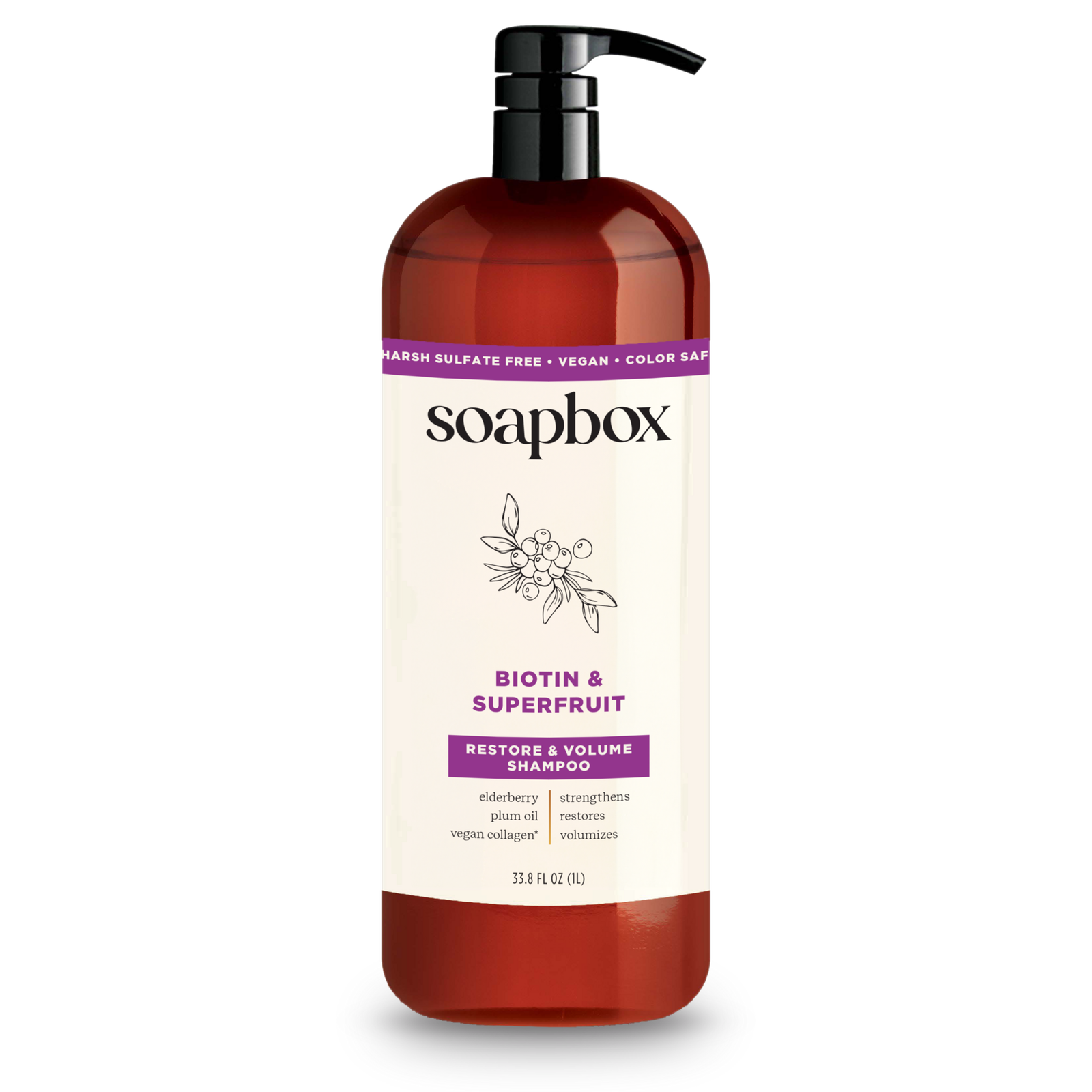 Soapbox - 33.8 Biotin & Superfruit Volumizing Shampoo | Ulta Beauty