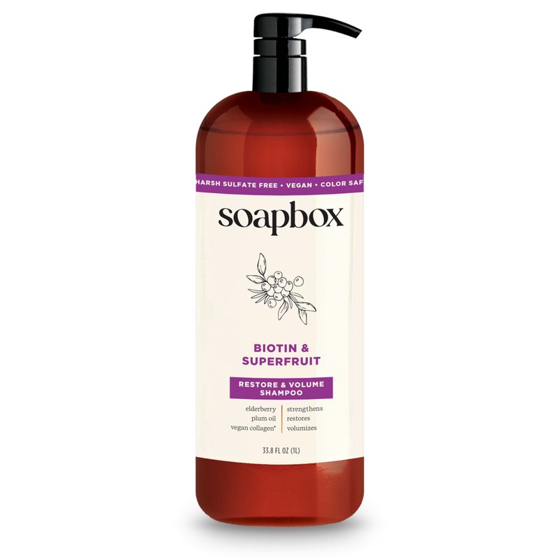 Soapbox - 33.8 Biotin & Superfruit Volumizing Shampoo | Ulta Beauty