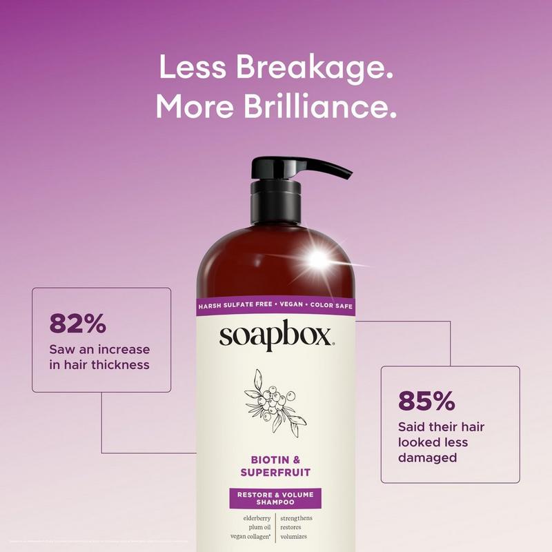 Soapbox - 33.8 Biotin & Superfruit Volumizing Shampoo | Ulta Beauty