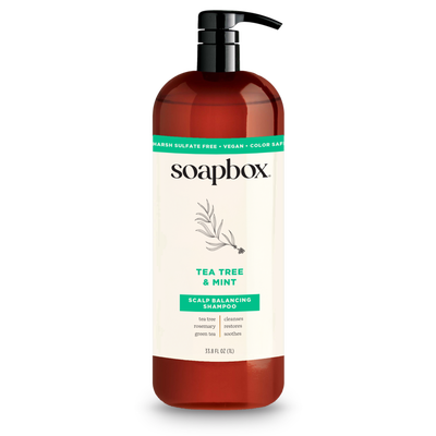Soapbox Tea Tree & Mint Scalp Balancing Shampoo