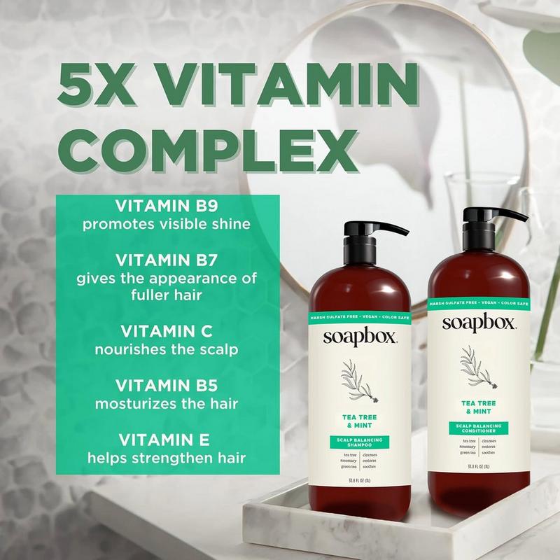 Soapbox - 33.8 oz Tea Tree & Mint Scalp Balancing Shampoo | Ulta