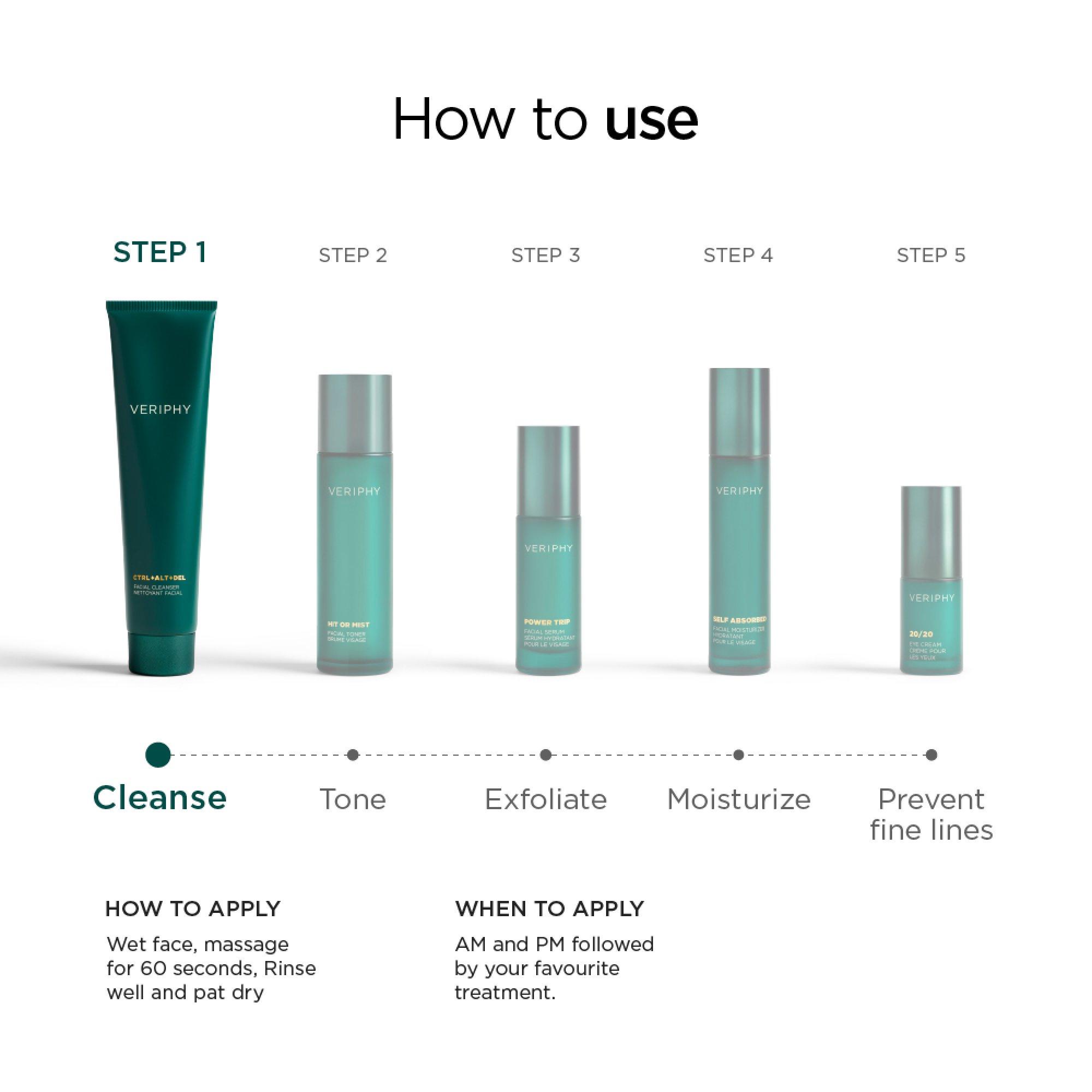 Очищающее средство для лица Veriphy Skincare CTRL-Alt-Del — фото 5
