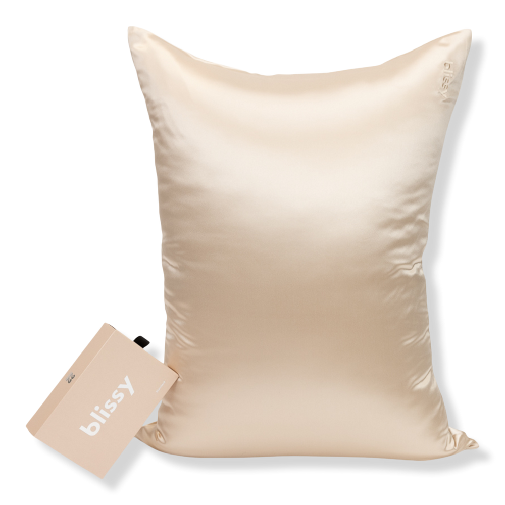 Blissy 22-Momme Silk Pillowcase, Standard - Champagne
