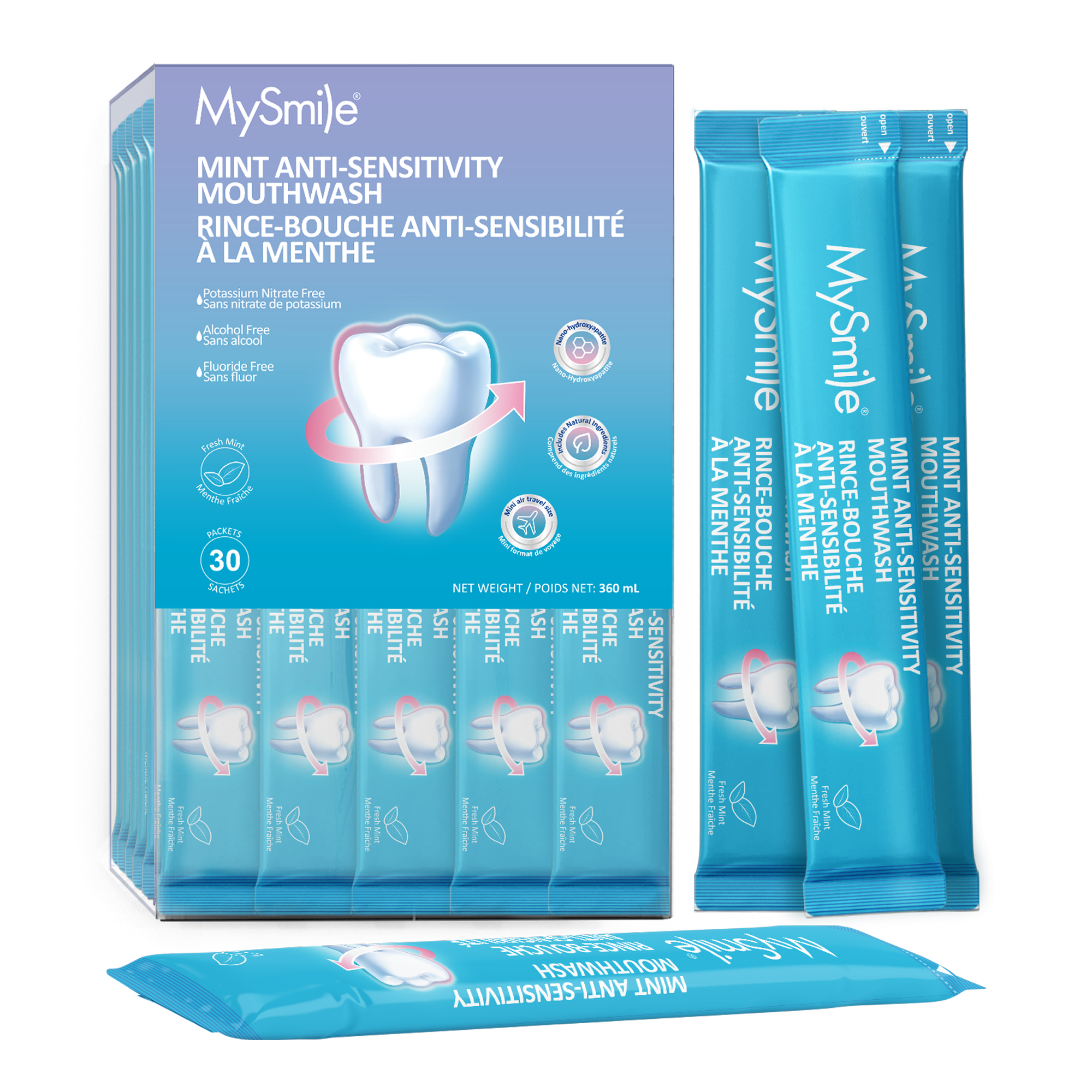 MySmile Nano-Hydroxyapatite Portable Mouthwash for Sensitive Teeth #1