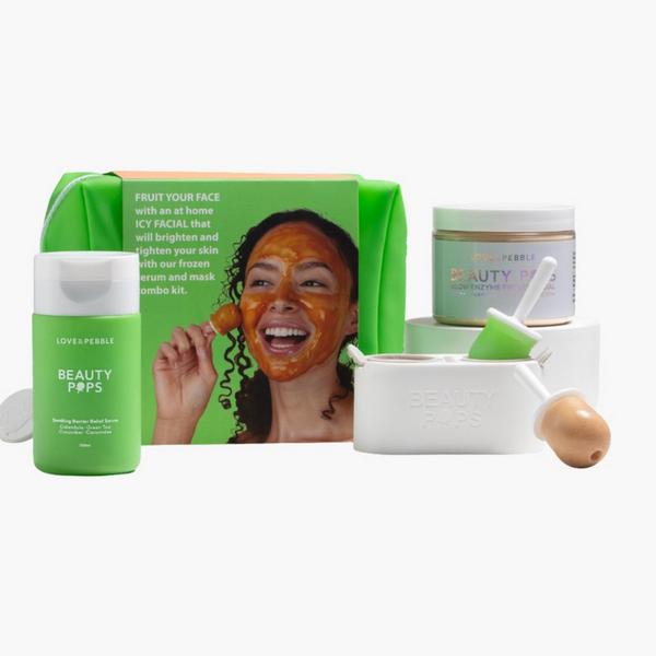 Love & Pebble Glow & Soothe Frozen Face Mask Bundle #1