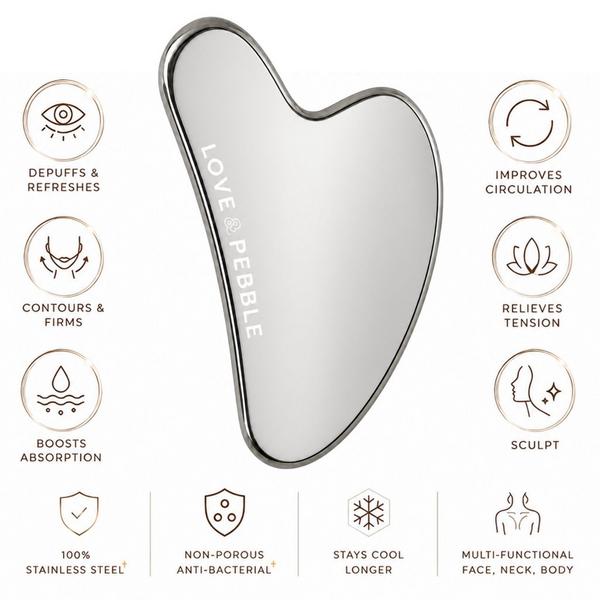 Love & Pebble Stainless Steel Gua Sha #5