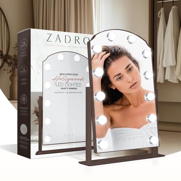 Zadro Scalloped Edge Hollywood LED Vanity Mirror #8