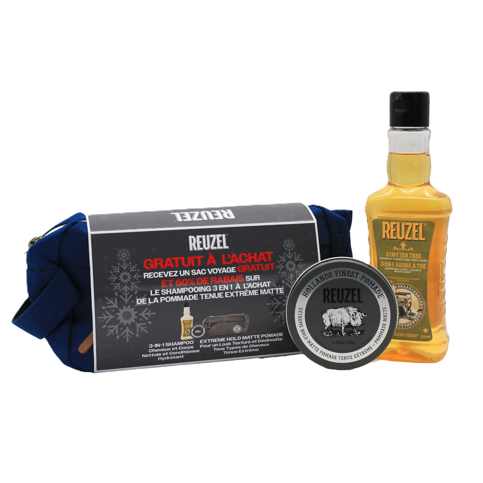 REUZEL Holiday Weekender Gift Set - Extreme Hold Pomade #1