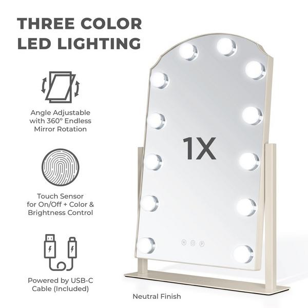 Zadro Scalloped Edge Hollywood LED Vanity Mirror #2