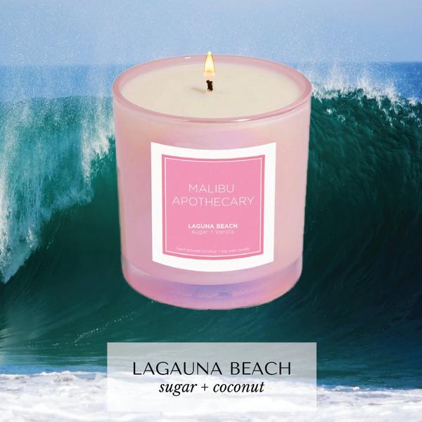 Malibu Apothecary Iridescent Pink Candle #2