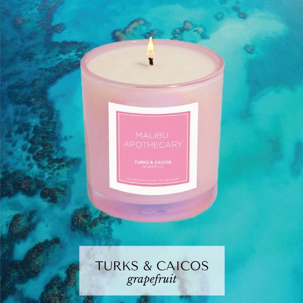 Malibu Apothecary Iridescent Pink Candle #2