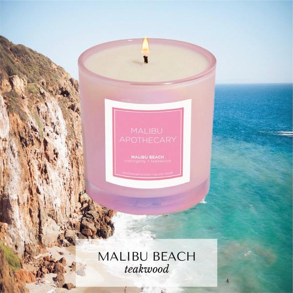 Malibu Apothecary Iridescent Pink Candle #2