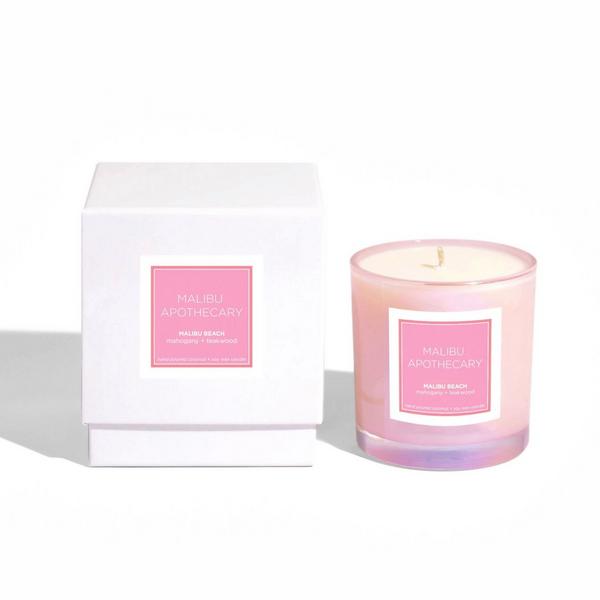 Malibu Apothecary Iridescent Pink Candle #4