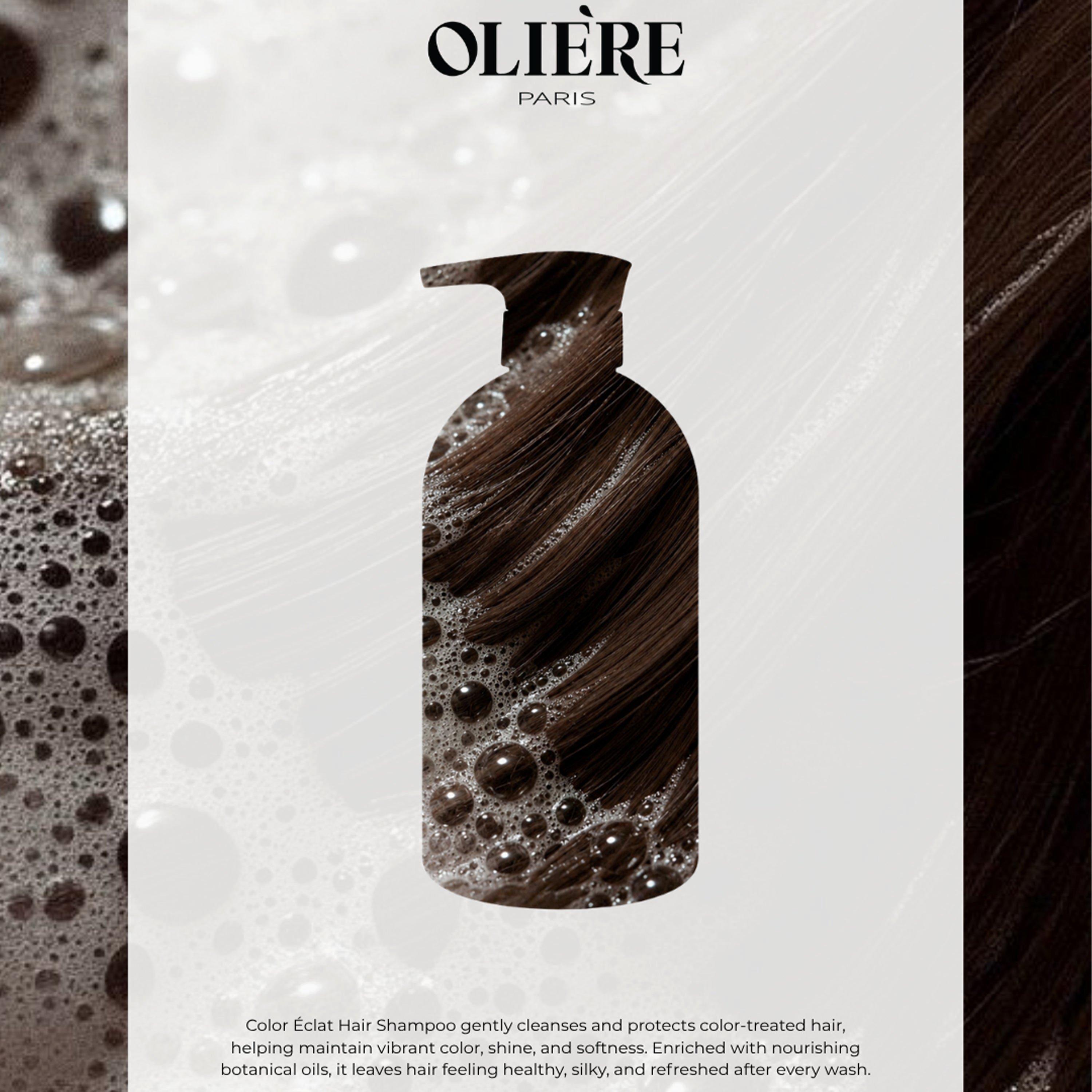 Восстанавливающий шампунь для защиты цвета волос Oliere Paris Color Éclat — фото 4