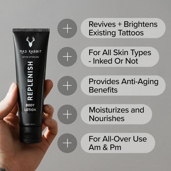 Mad Rabbit Tattoo Replenish Daily Body Lotion Unscented #3