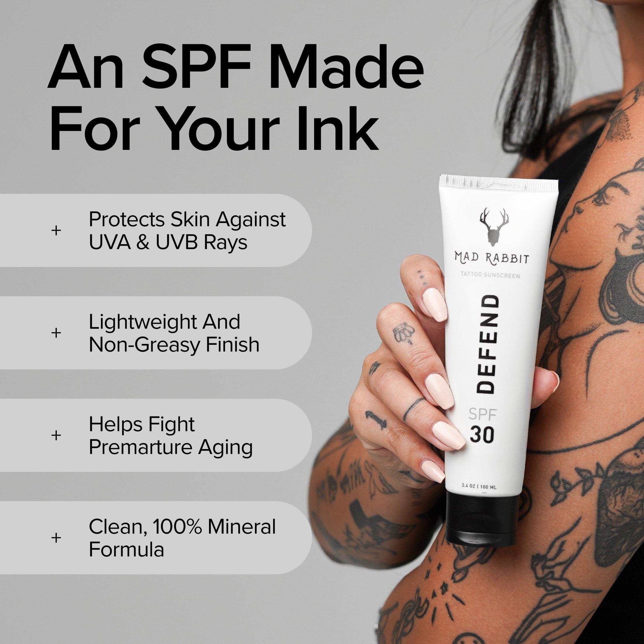 Солнцезащитный крем для тату Mad Rabbit Tattoo Defend SPF 30 — фото 4