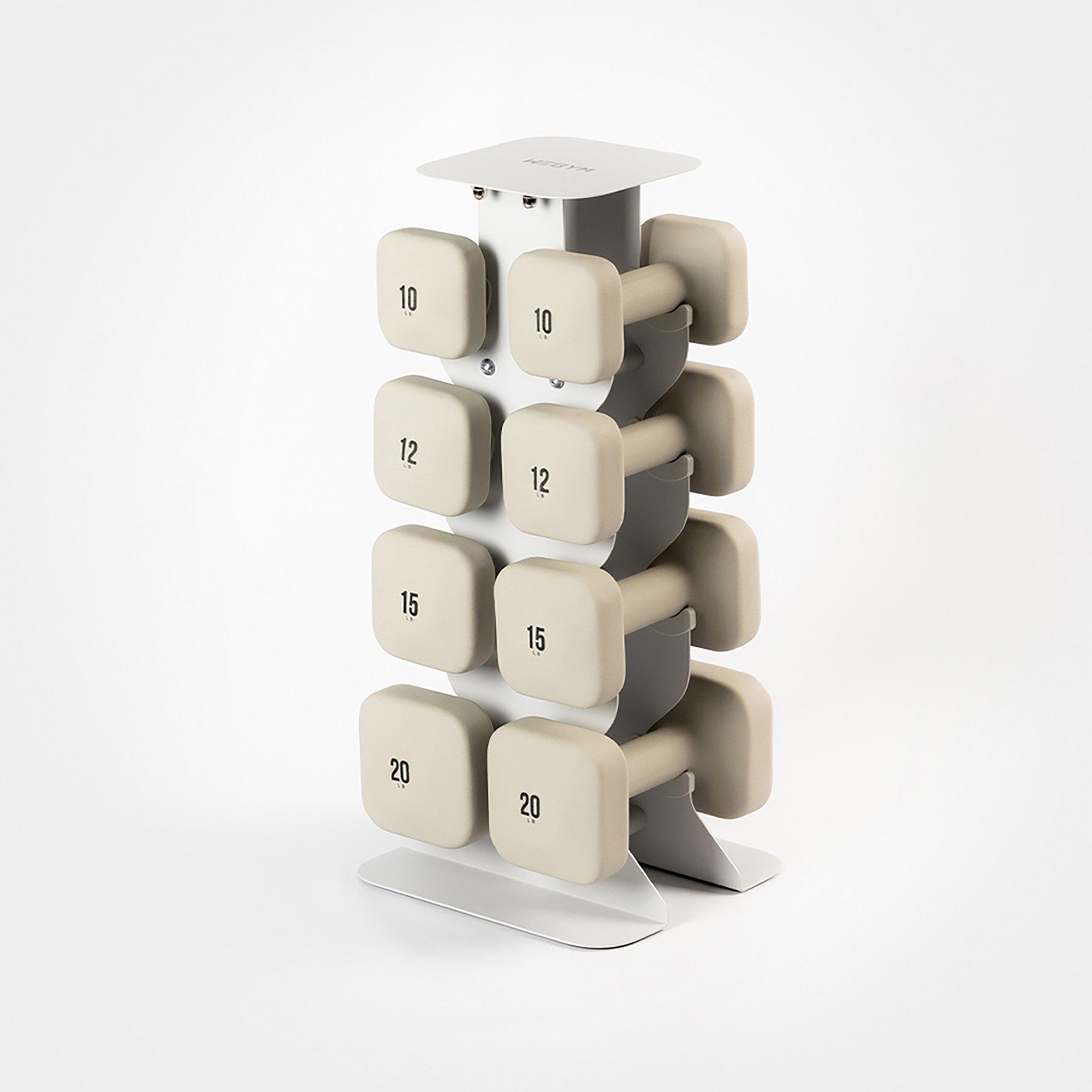 WeGym SafeGrip Dumbbells Upper Set with Light Rack #1