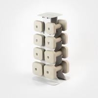 SafeGrip Dumbbells Upper Set with Light Rack