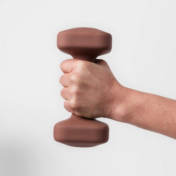 WeGym SafeGrip Dumbbells Middle Set with Dark Rack #4