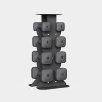 SafeGrip Dumbbells Middle Set with Light Rack
