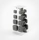 Slate SafeGrip Dumbbells Lower Set with Light Rack 
