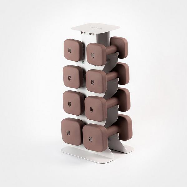 WeGym SafeGrip Dumbbells Upper Set with Light Rack #1