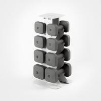 SafeGrip Dumbbells Upper Set with Light Rack