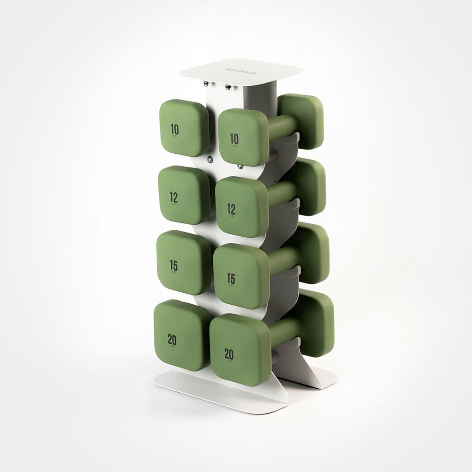 WeGym SafeGrip Dumbbells Upper Set with Light Rack #1