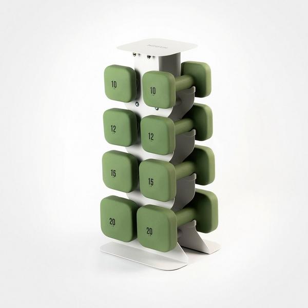 WeGym SafeGrip Dumbbells Upper Set with Light Rack #1