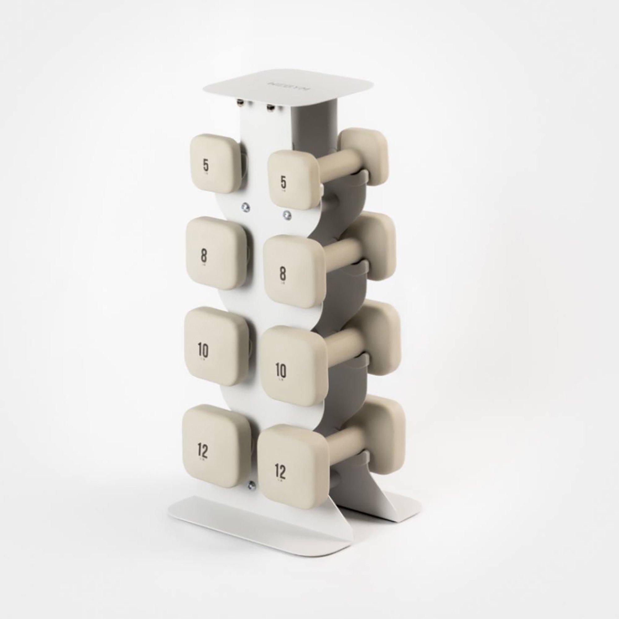 WeGym SafeGrip Dumbbells Middle Set with Light Rack #1